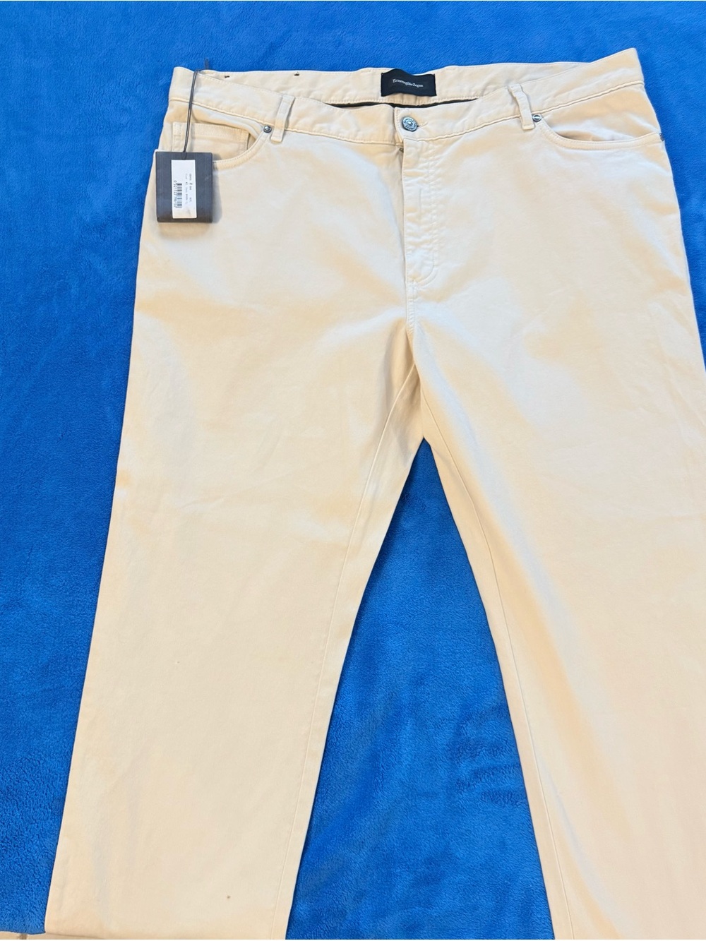 Beige Straight-Leg Pants - Neutral Khaki Tone